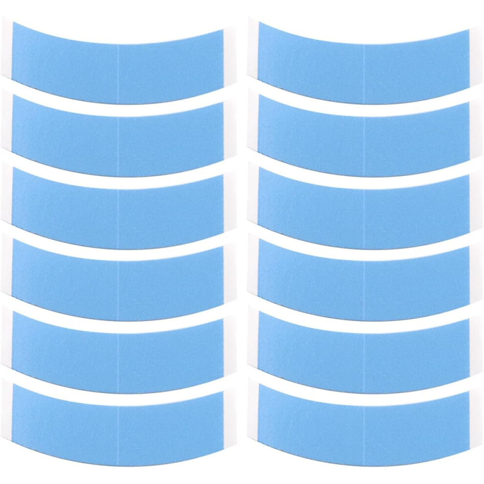 Hkhbjs Unisex Blue 12Pcs Hair Glue For Lace Wigs Double Sided Pu Tape Strong Adhesive Flexible Wig Installation Kit Travel Scalp Tape
