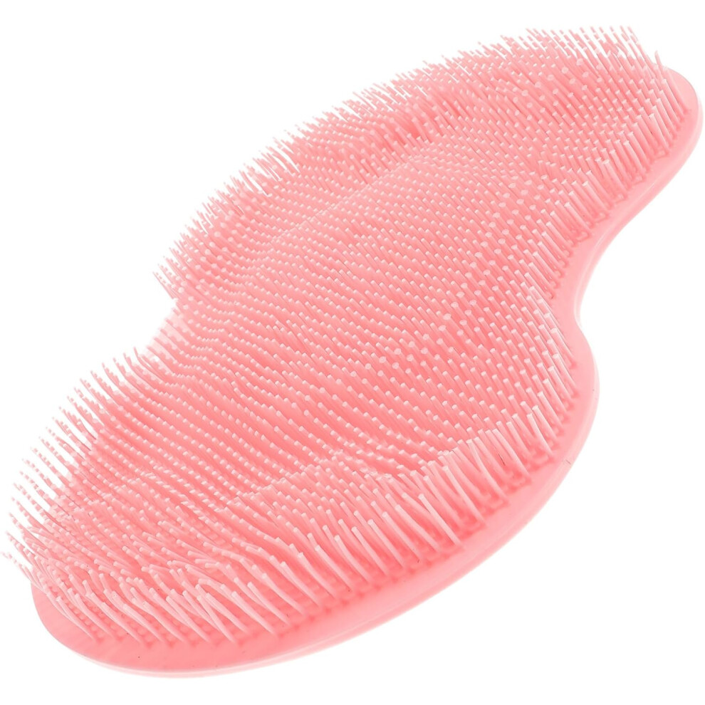 Hkhbjs Pink Back Massage Brush Suction Cup And Tpe Foot Pad Multifunctional For Bathroom And Foot Care For Back