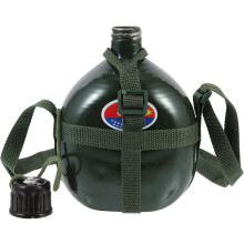 Outdoor-Militär-Wasserflasche, 1 Liter, verdicktes Aluminium, tragbar