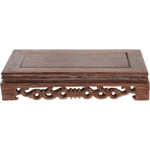 Socle rectangulaire en bois pour pot de fleurs, design portable et léger