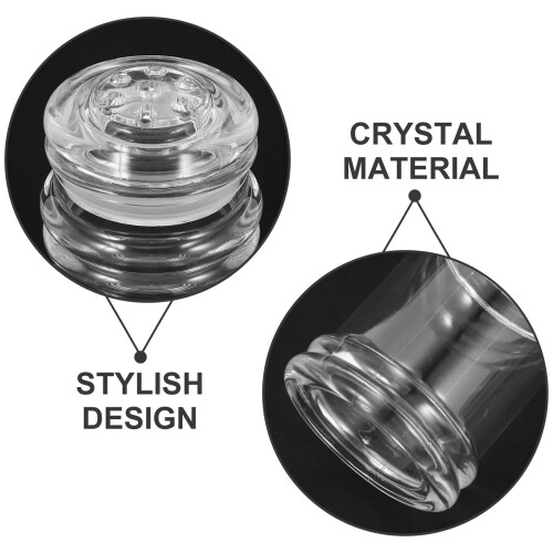 Crystal salt and pepper shakers refillable2pcs 2