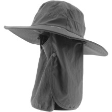 Sommer-Sonnenschutz-Angelhut mit Nackenschutz und breiter Krempe, ideal für Outdoor-Aktivitäten, Reisen und Strandurlaub