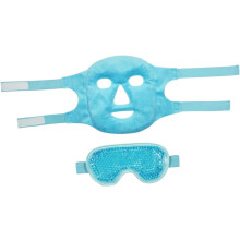 Ice Mask Cold Eye Mask and Cooling Facial for Women for Travel and Home Use Includes Eye Ice Pack