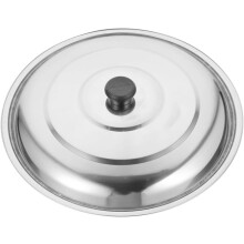 Kochtopfdeckel aus Edelstahl mit multifunktionalem Einsatz und kompaktem Design