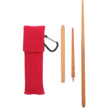 Tragbare, faltbare japanische Essstäbchen aus Holz mit Reisetasche, wiederverwendbare Essstäbchen