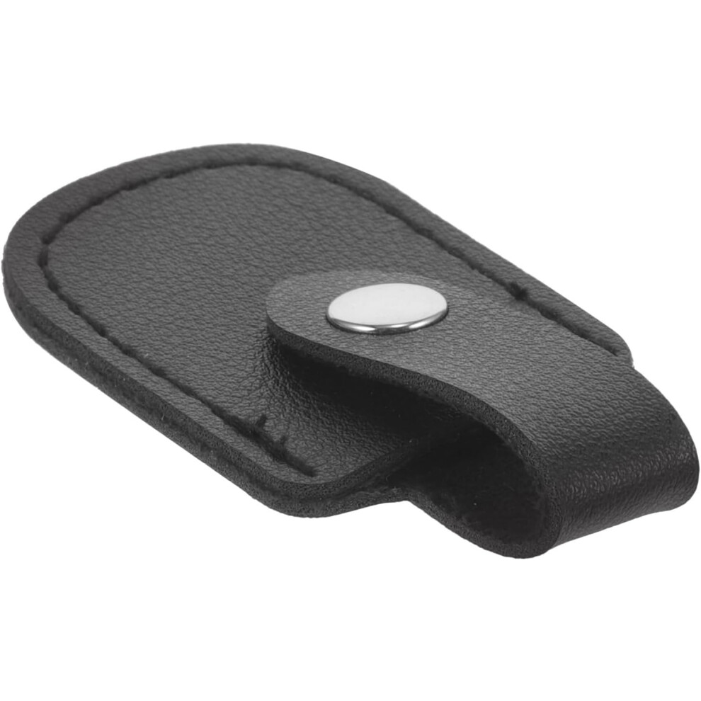 Hkhbjs Black Cuticle Scissors Protector Cover Pu Sleeve For Manicure Pedicure Tool