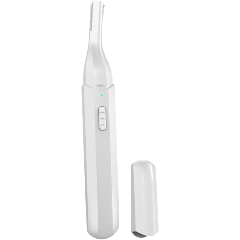 Hkhbjs White Multifunctional Electric Eyebrow Trimmer Usb Razor Ergonomic Design For Men And Women