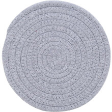 Decorativo Placemats Copa Tapete Rodada Fio de Algodão Isolamento de Calor Coaster Lavável