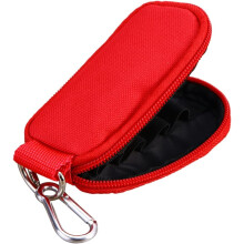 2-ml-Fläschchen für ätherisches Öl, Schlüsseletui, Tragetasche mit robustem Reißverschluss, rotes Stoffmaterial, schönes Design, eleganter Stil
