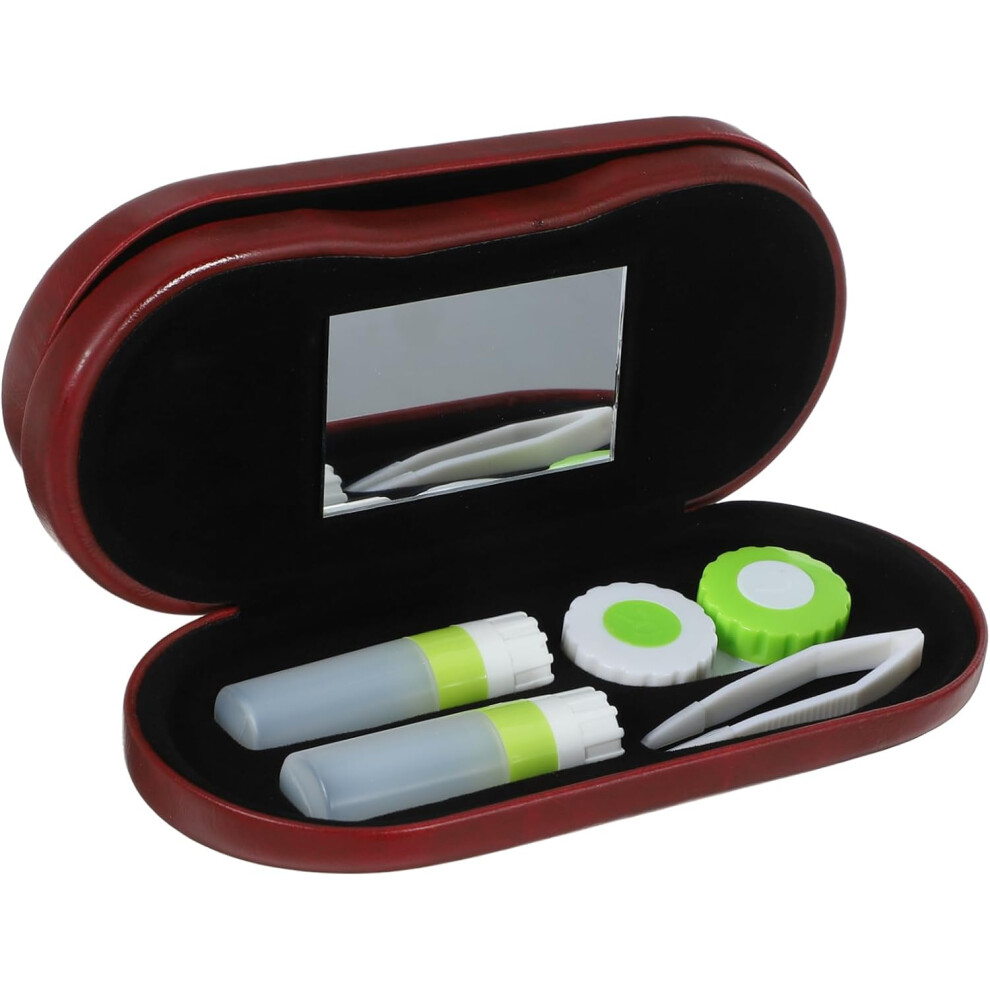 Hkhbjs Red Portable Multiple Glasses Case For Eyeglasses Convenient Travel Eyeglass Box Hard Shel