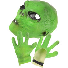 Grimace-Maske, gruselige, realistische Vollmaske mit Handschuhen für Halloween-Partys und Cosplay