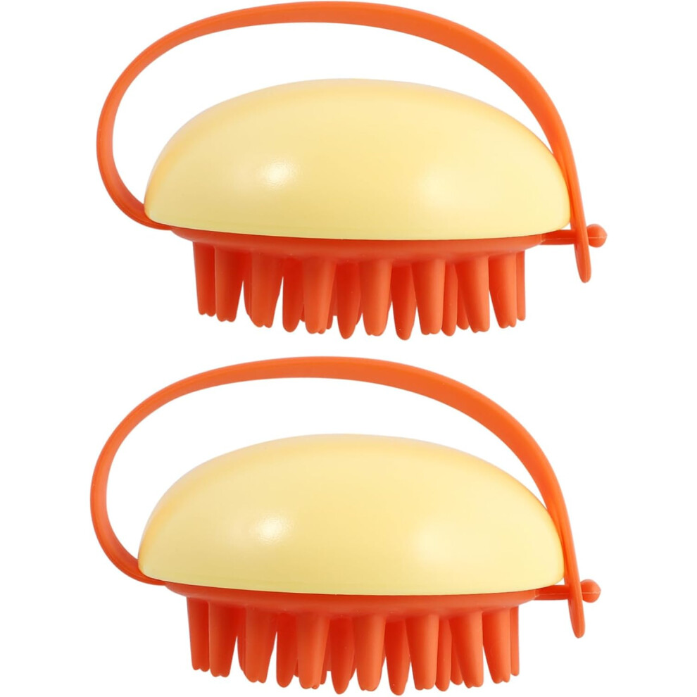 Hkhbjs 2Pcs Silicone Bath Scrubber Silicone Shower Brush For Exfoliation Bath Cleaning Brush For Shower Use