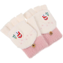 Cartoon-Handschuhe für Jungen und Mädchen, zarte, warme Handschuhe für Erwachsene, Winterhandschuhe mit Überzieher für Jungen und Mädchen