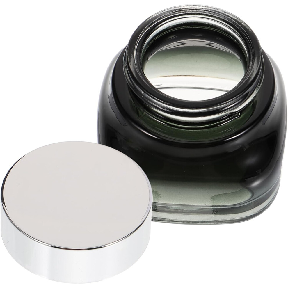 Hkhbjs Gradient Bottle Travel Toiletry Portable Cosmetic Containers Glass Makeup Jar Leakproof Lid