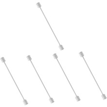 Men Tie Pin Collar Stay Bar with Spiral Screw Durable Clasp for Secure Necktie Attachment Stylish Accessory for Formal Everyday Wear