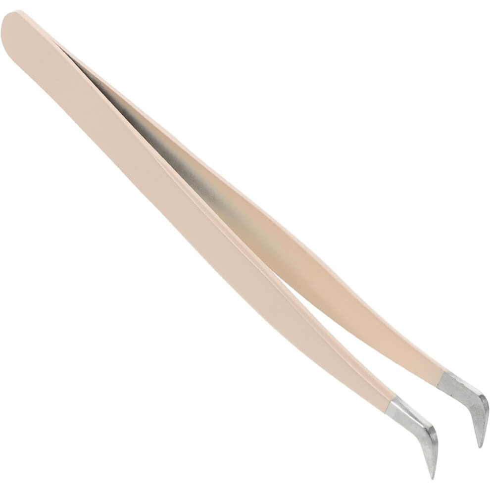 Hkhbjs False Eyelash Tweezers Bent Tip Precision Applicator For Lash Extensions Craft Tool