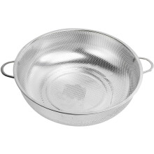 Abtropfkorb aus Edelstahl, Aufbewahrungskorb, Mehrzweckkorb, Schnellablauf, Silber, für Küche und Haushalt