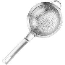 Sojamilch- und Saft-Sieblöffel mit feinem Sieb, langem, ergonomischem Griff und Edelstahl