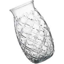 Glasbecher im Ananas-Design, 480 ml, vielseitig verwendbar, angenehm weich