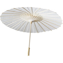 Selbstgemachter weißer Papier-Sonnenschirm zum Bemalen, 60 cm Durchmesser