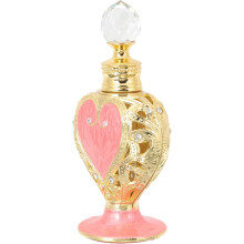 Flacon de parfum rechargeable en forme de cœur, en verre et métal, 12 ml