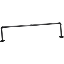 Metal Industrial Style Clothes Rack Wall Hanging Rack Black