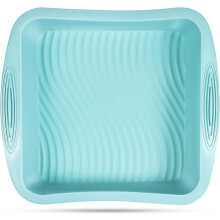 Quadratische Antihaft-Silikon-Backform, 25 cm tief, hitzebeständig