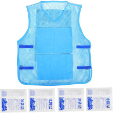 Kühlende Eisweste für den Outdoor-Einsatz mit wiederverwendbaren Kühlakkus, Material: Polyester