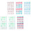 24Pcs False Nail Tips Cartoon Press-On Manicure Nails for 6 Boxes for Assorted style 1