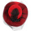 Cappello fascinator in rete rossa da donna, elegante accessorio per capelli da sposa, per feste e banchetti. 1