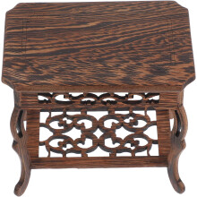 Pflanzenständer aus Holz im orientalischen Stil, eleganter Holzsockel im chinesischen Stil