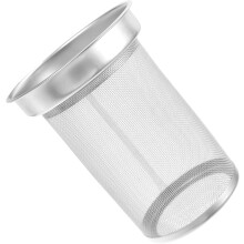 Teefilter aus Edelstahl, robustes, rostbeständiges Metall, silberfarben, mit Siebeinsatz