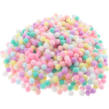 Pom Poms pequenas mofadas 0,4 polegadas bolas de pele macia para roupas chapéus sapato DIY acessórios de artesanato