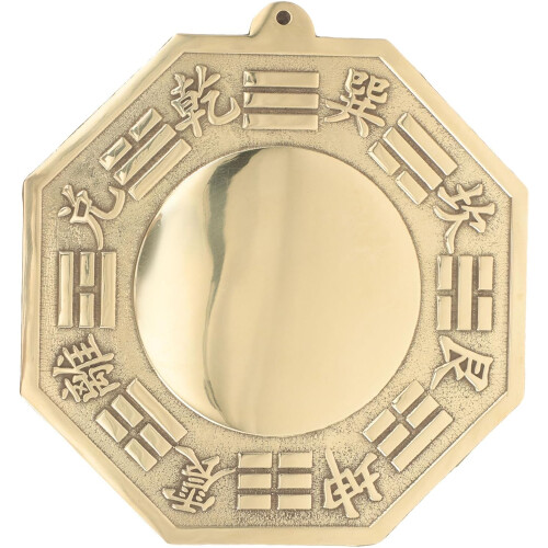 4 Inch Protective Evil-repelling Mirror Craft Decor Copper Antique Style Delicate Chic Avoid Evil Peaceful