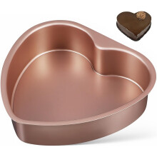 Herzförmige Kuchenform, 8 Zoll, Aluminiumlegierung, multifunktional, abnehmbarer Boden