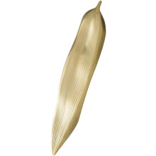 Porte-baguettes/cuillères de style japonais en forme de feuille, en acier inoxydable monobloc.