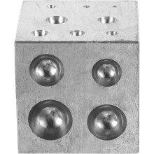 Metallwerkzeug zur Herstellung von Glocken aus Gold, Silber und Kupfer, 18-Loch-Formblock für Schmuckherstellung