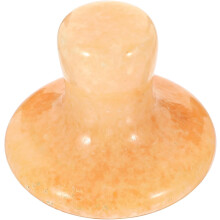Outil facial en forme de champignon pour l'application d'huiles essentielles Rouleau de jade naturel Gua Bords lisses et compacts