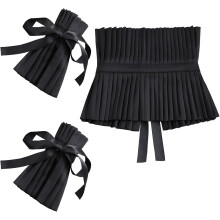 Gothic Embroidered Women's Detachable Collar Wrist Cuffs Elegant Dress Accessories