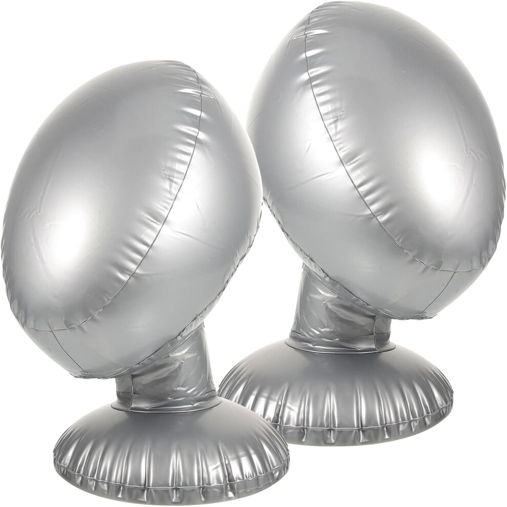 Hkhbjs Inflatable Wig Display Mannequin Head Stand Silver Cap Holder For Fisherman Hat Store Display And Wig Styling Accessories