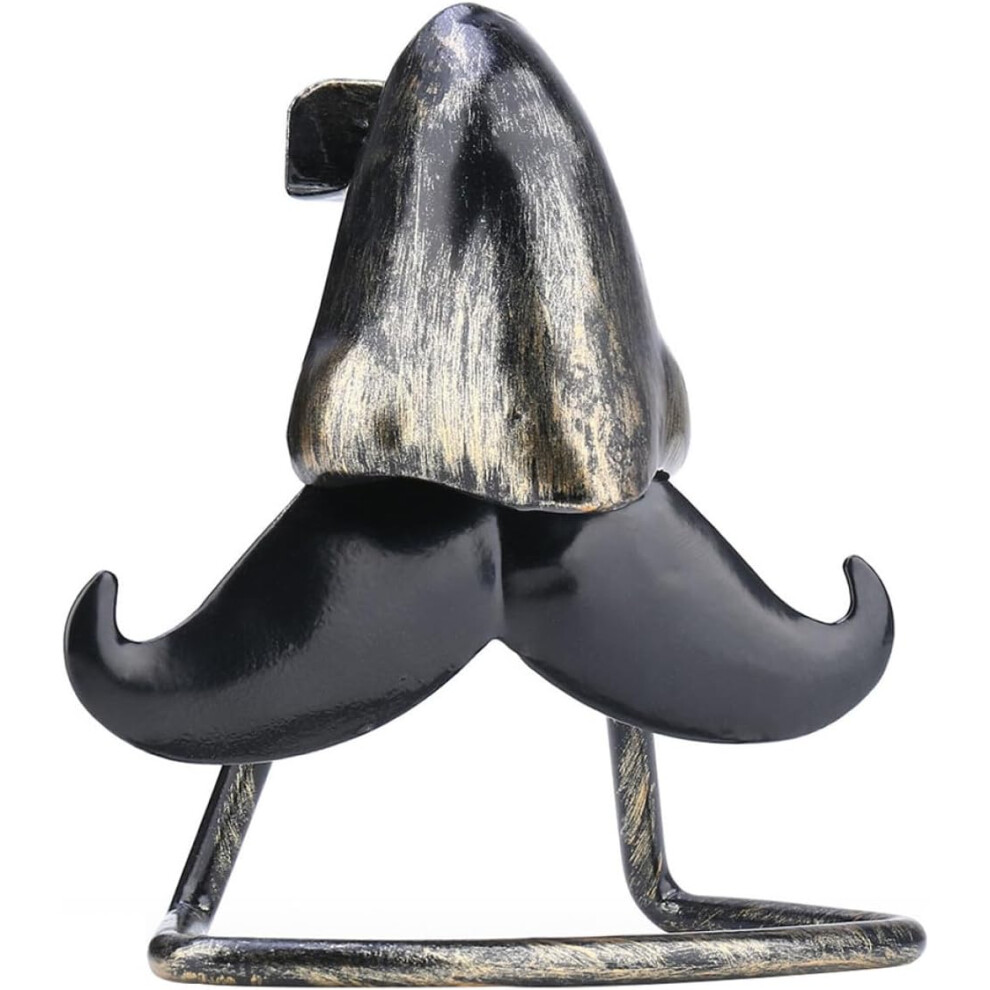 Hkhbjs Creative Iron Art Beard Nose Eyeglass Holder Desktop Glasses Stand Ornament For Eyeglasses Storage And Display