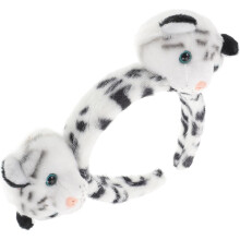 Tiger-Stirnband aus Plüsch, Gesichtswasch-Stirnband für Damen, Cartoon-Tierhaar-Accessoires für Mädchen