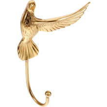 Wandhaken, schlichte Form, dekorativ, Messing, Vintage-Stil, praktischer Wandhaken