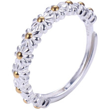 Gänseblümchenring, modischer, verstellbarer Damenschmuck, Blumenring, perfektes Valentinstagsgeschenk für Sie