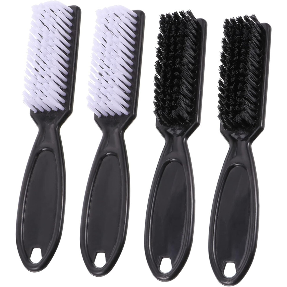 Hkhbjs Unisex Black/White 4Pcs Broken Hair Cleaning Brush Neck Duster Brush Plastic Hair Cleaning For Salon Sweep Home Barber