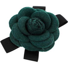 Arco Verde Corsagem Broche Pin Simulação Floral Broche Roupas Ornamento Festa de Casamento Foto Prop Acessório