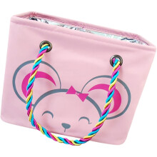 Tragbarer Waschkorb mit Cartoon-Motiv, ideal als Aufbewahrungstasche für Toilettenartikel und als Kosmetiktasche mit großem Fassungsvermögen.