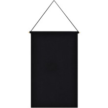 Nordischer schwarzer Canvas-Anstecknadelhalter, Broschenorganisator, Wandbehang, Banner