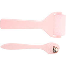Ensemble rouleau de glace pour le visage et masseur pour les yeux, 2 rouleaux roses pour le visage