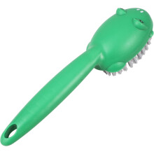 Perie de pantofi cu peri moi pentru pete, perie de rufe, design tip broască, confortabilă de ținut în mână